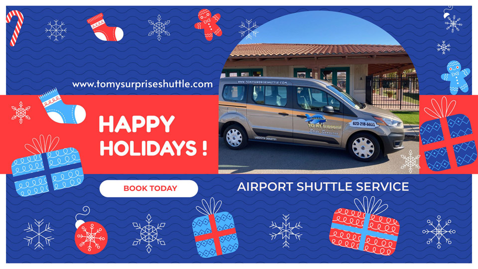 Happy Holidays from To My Surprise Airport Shuttle Service